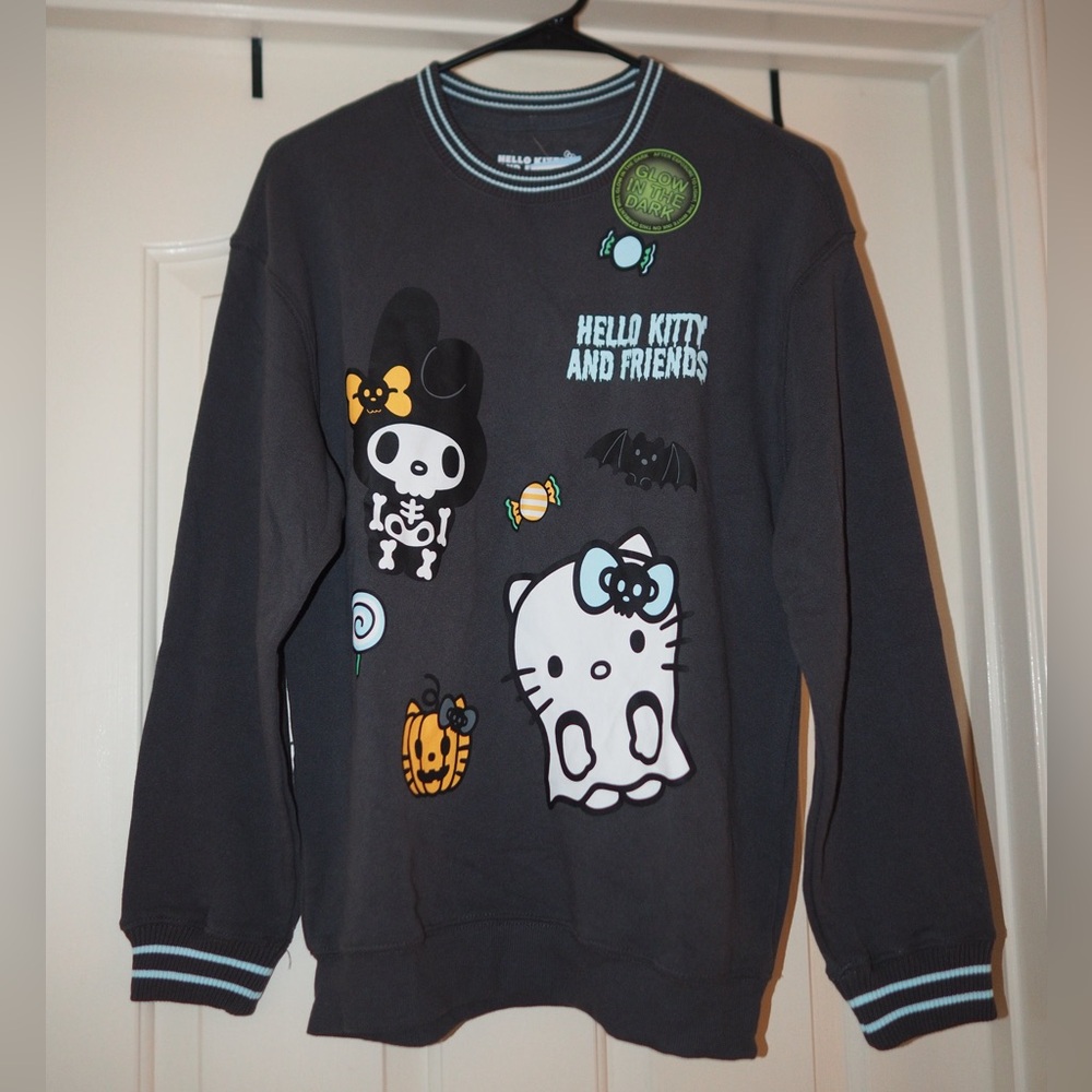 Hello Kitty and Friends Halloween Sweatshirt Sanrio Sweater New